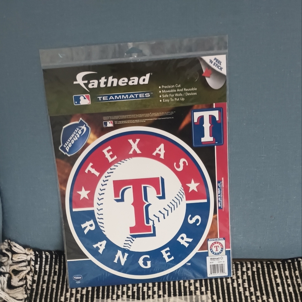 Texas Rangers (Bundle Of 8 Packs) 11X11 Removable And Reusable Wall Decal New
